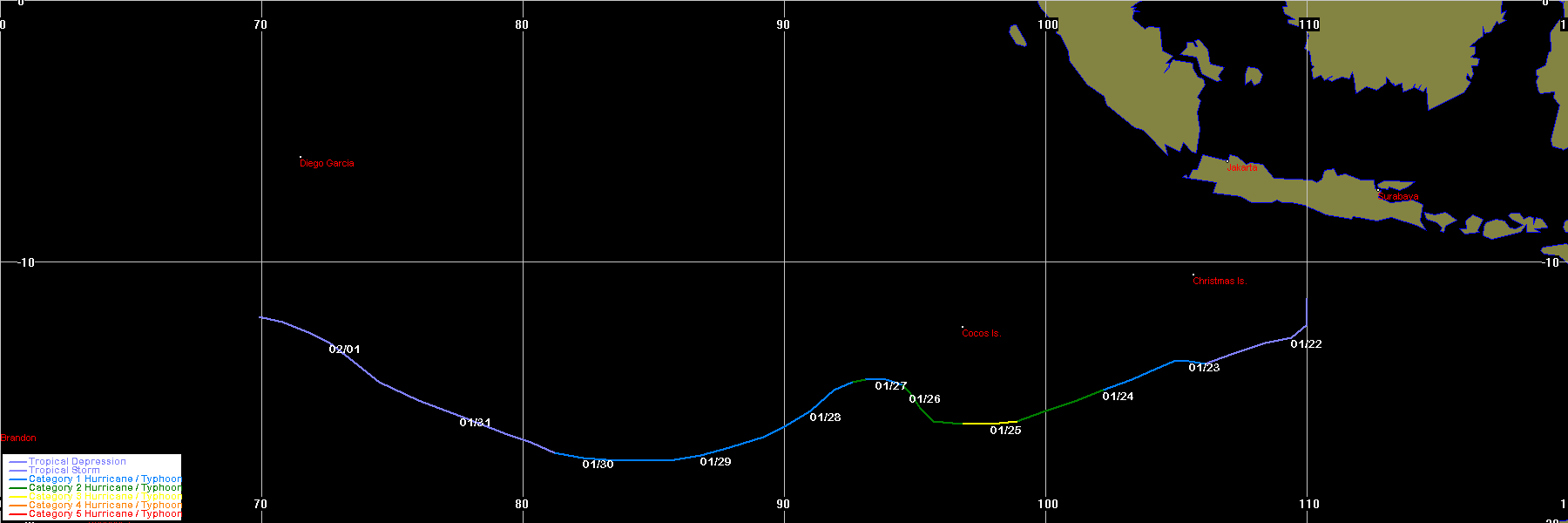 Tropical Cyclone Damien Birenda