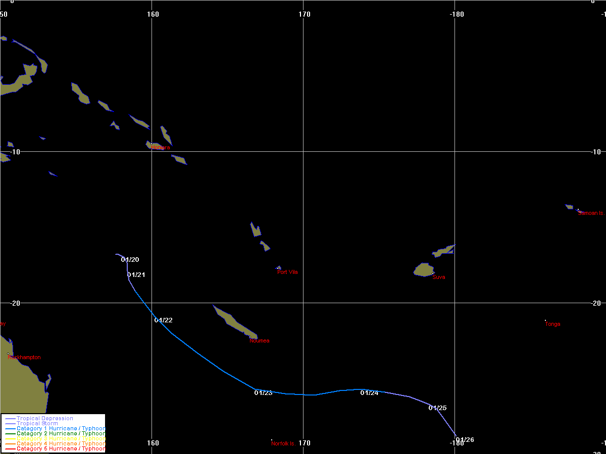 Tropical Cyclone Olinda