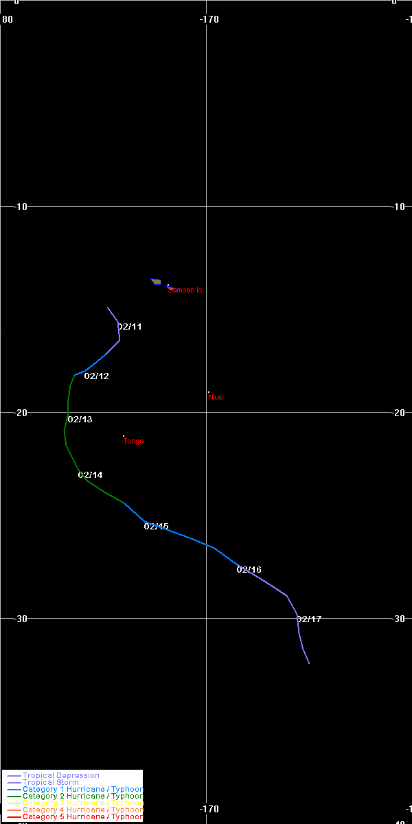 Tropical Cyclone Vaianu