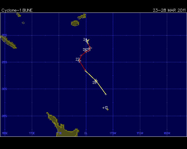 Tropical Cyclone Bune