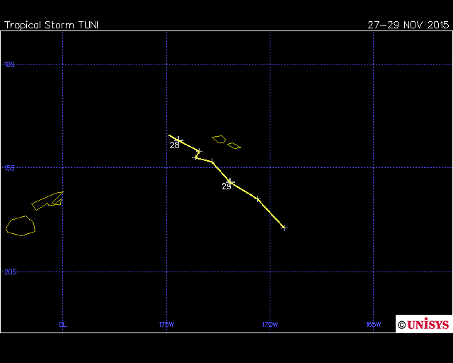 Tropical Cyclone Tuni