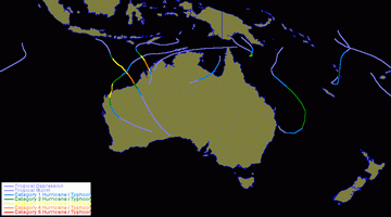 Joint Typhoon Warning Centre Data