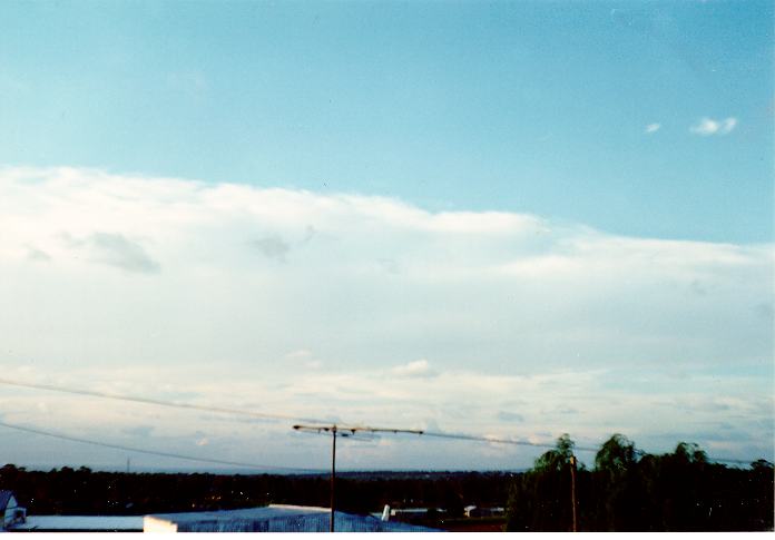 altostratus altostratus_cloud : Schofields, NSW   21 February 1990