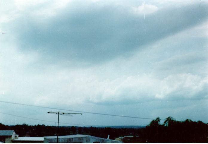 cumulonimbus thunderstorm_base : Schofields, NSW   23 February 1990