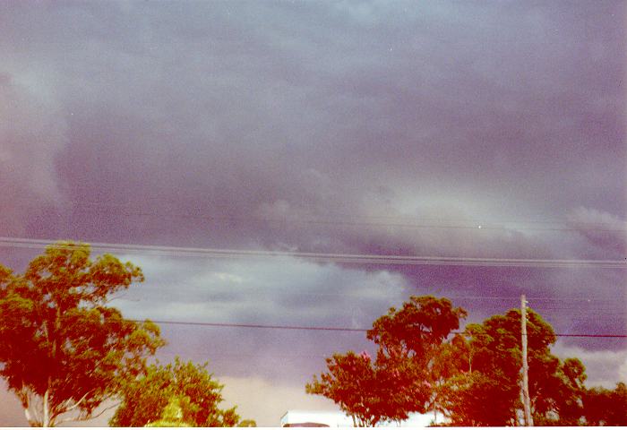 cumulonimbus thunderstorm_base : Schofields, NSW   15 March 1990
