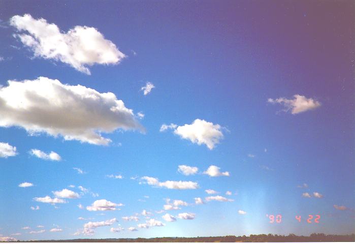 cumulus humilis : Schofields, NSW   22 April 1990