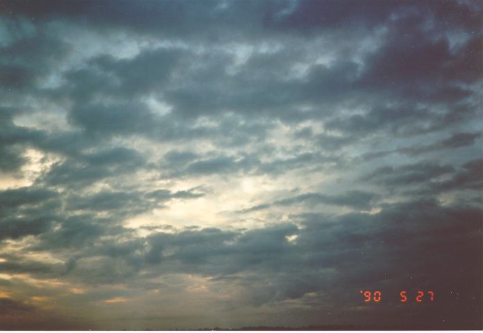 altostratus altostratus_cloud : Schofields, NSW   27 May 1990