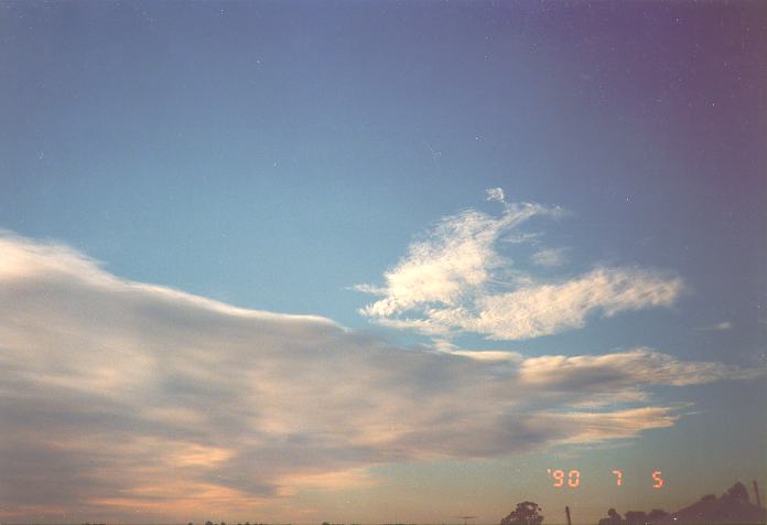 altostratus altostratus_cloud : Schofields, NSW   5 July 1990