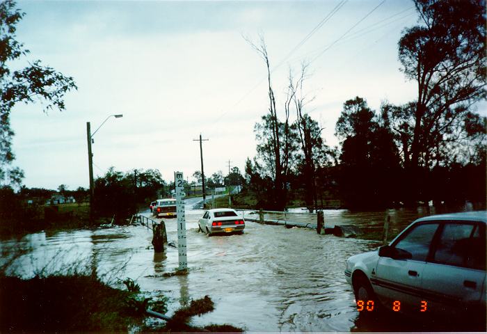 flashflooding flood_pictures : Riverstone, NSW   3 August 1990