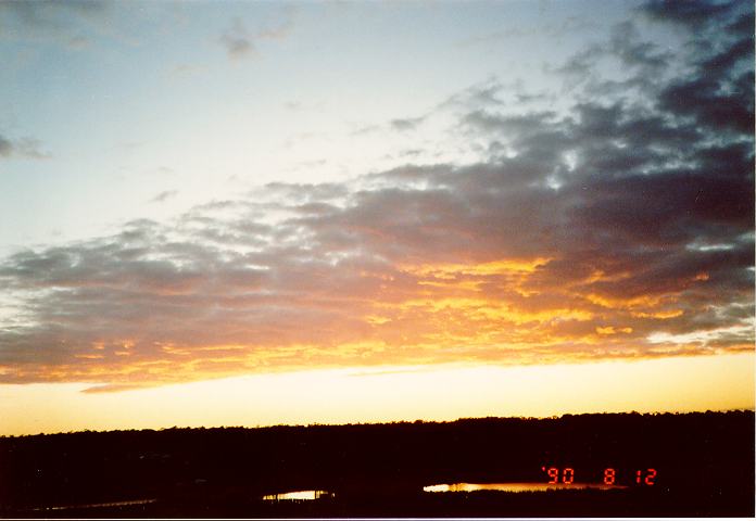 sunrise sunrise_pictures : Schofields, NSW   12 August 1990