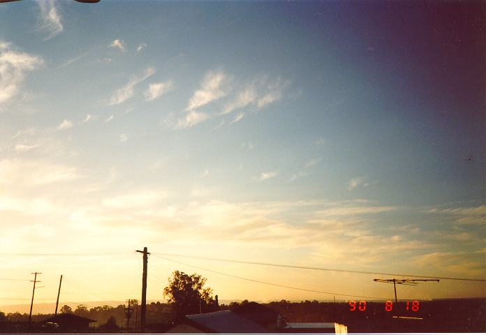 cirrus cirrus_cloud : Schofields, NSW   18 August 1990