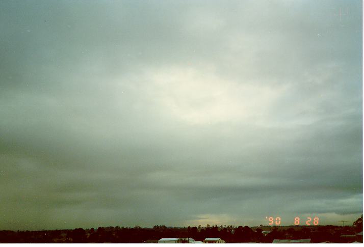 nimbostratus nimbostratus_cloud : Schofields, NSW   28 August 1990