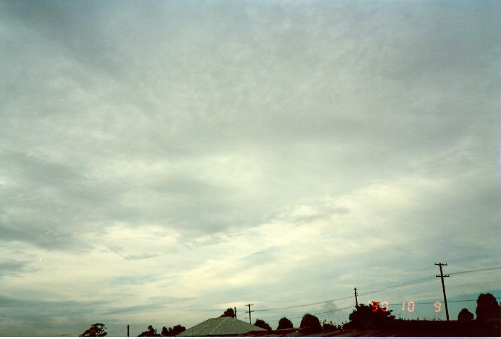 altostratus altostratus_cloud : Schofields, NSW   9 October 1990