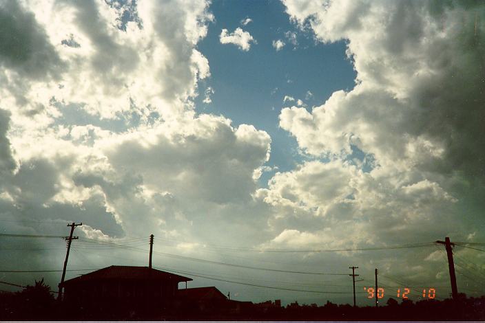 cumulus mediocris : Schofields, NSW   10 December 1990