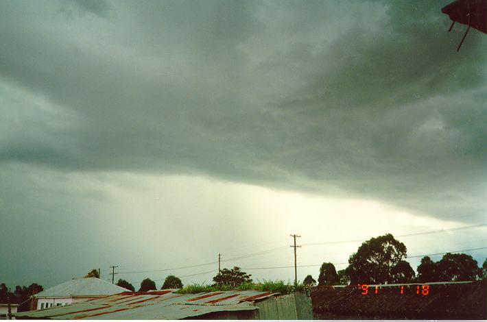 raincascade precipitation_cascade : Schofields, NSW   18 January 1991