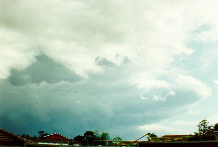 cumulonimbus thunderstorm_base : Oakhurst, NSW   16 November 1991