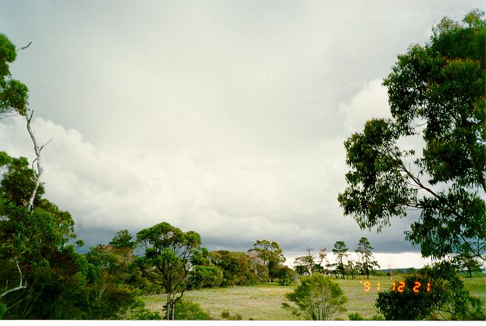cumulonimbus thunderstorm_base : Wyee, NSW   21 December 1991
