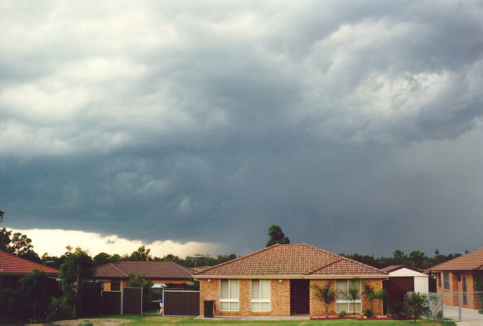 cumulonimbus thunderstorm_base : Oakhurst, NSW   12 February 1992