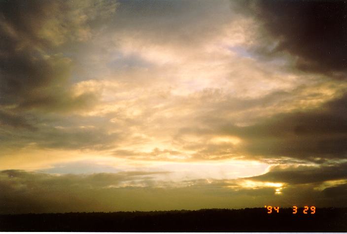 sunrise sunrise_pictures : Schofields, NSW   29 March 1994