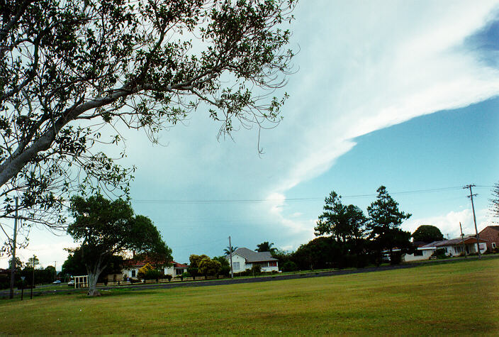 anvil thunderstorm_anvils : Ballina, NSW   29 January 1995