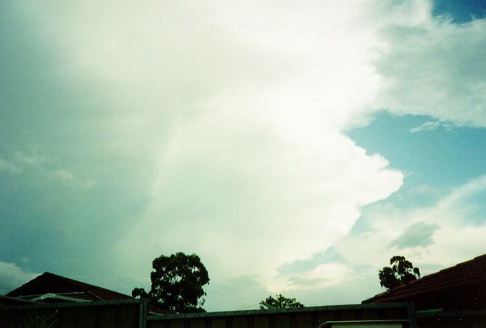 thunderstorm cumulonimbus_incus : Oakhurst, NSW   10 February 1995