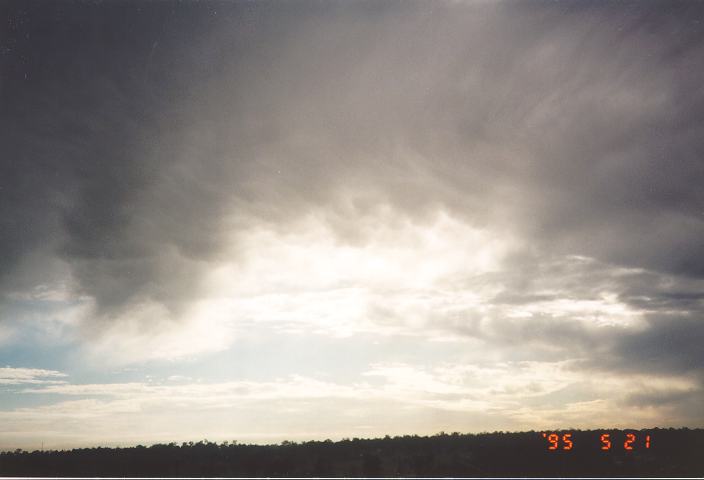 altostratus altostratus_cloud : Schofields, NSW   21 May 1995