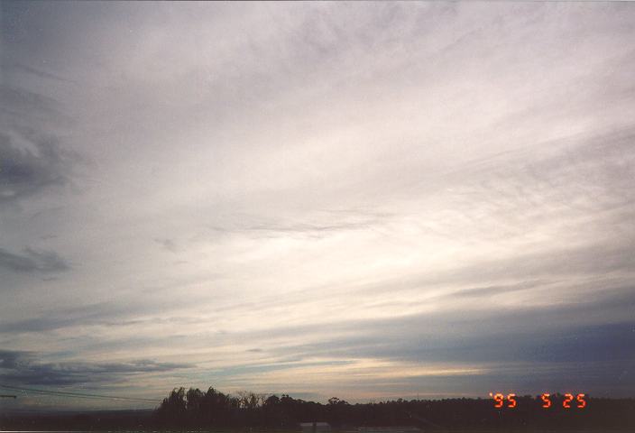 altostratus altostratus_cloud : Schofields, NSW   25 May 1995