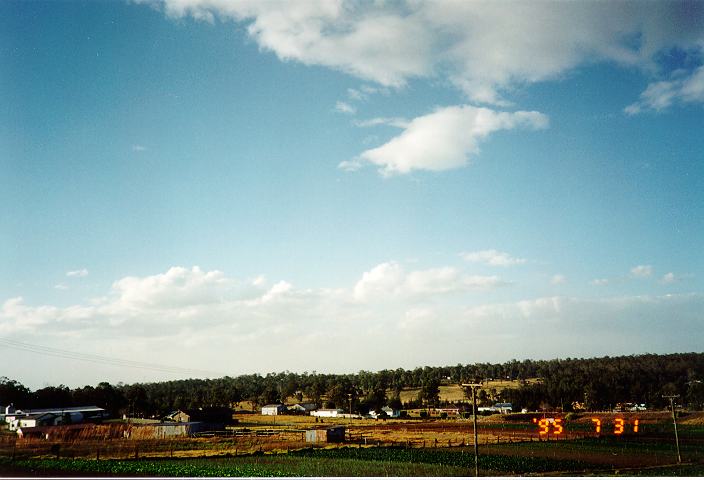 cumulus mediocris : Schofields, NSW   31 July 1995