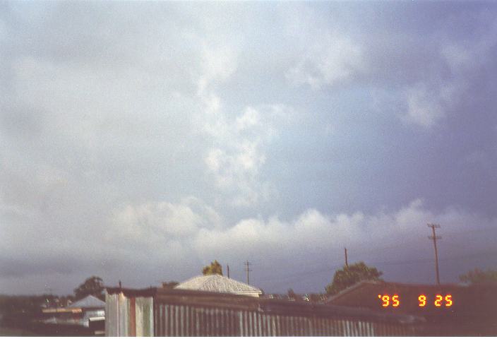 precipitation precipitation_rain : Schofields, NSW   25 September 1995