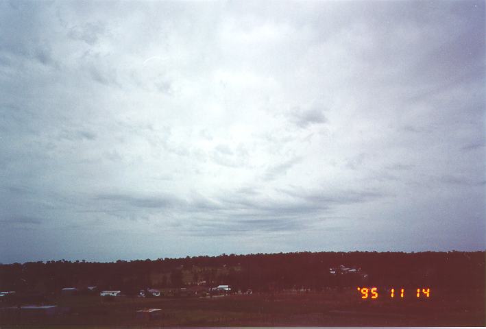 altostratus altostratus_cloud : Schofields, NSW   14 November 1995