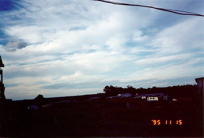 cirrus cirrus_cloud : Schofields, NSW   15 November 1995