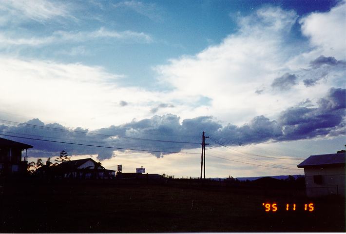 altostratus altostratus_cloud : Schofields, NSW   15 November 1995