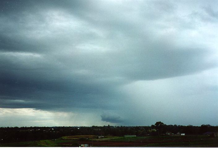 cumulonimbus thunderstorm_base : Schofields, NSW   27 December 1995