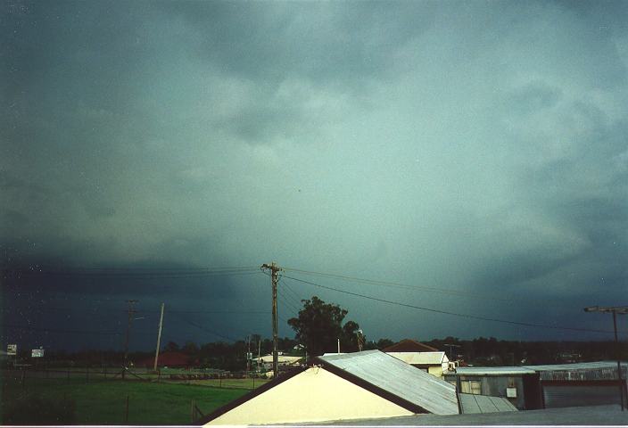 cumulonimbus thunderstorm_base : Schofields, NSW   19 January 1996