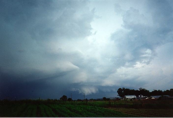 cumulonimbus thunderstorm_base : Schofields, NSW   19 January 1996