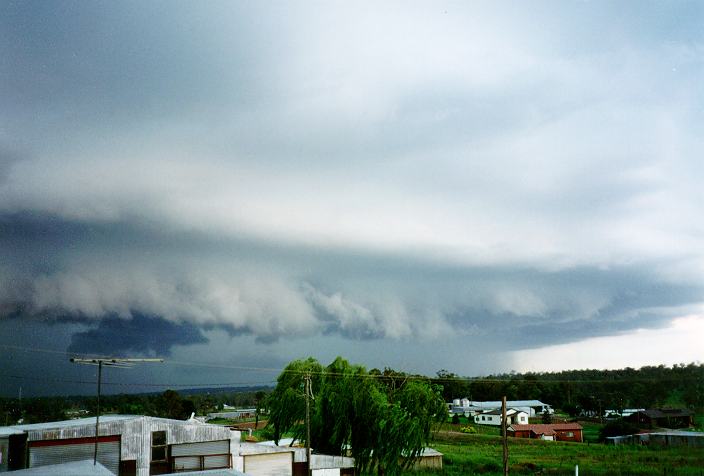 cumulonimbus thunderstorm_base : Schofields, NSW   19 January 1996