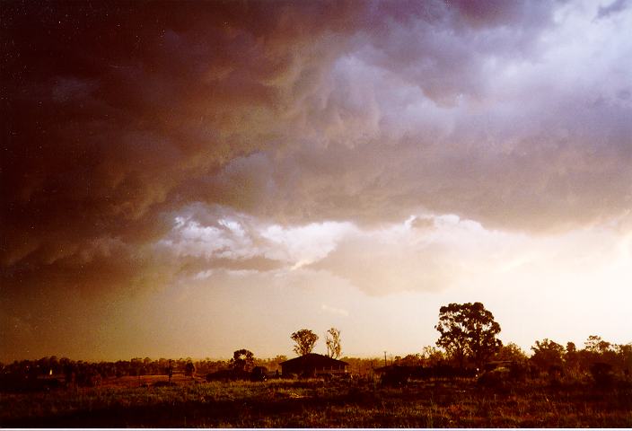 cumulonimbus thunderstorm_base : Schofields, NSW   8 February 1996