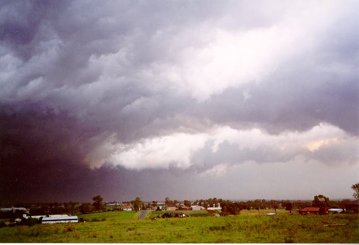 cumulonimbus thunderstorm_base : Schofields, NSW   8 February 1996