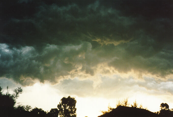 cumulonimbus thunderstorm_base : Oakhurst, NSW   8 February 1996