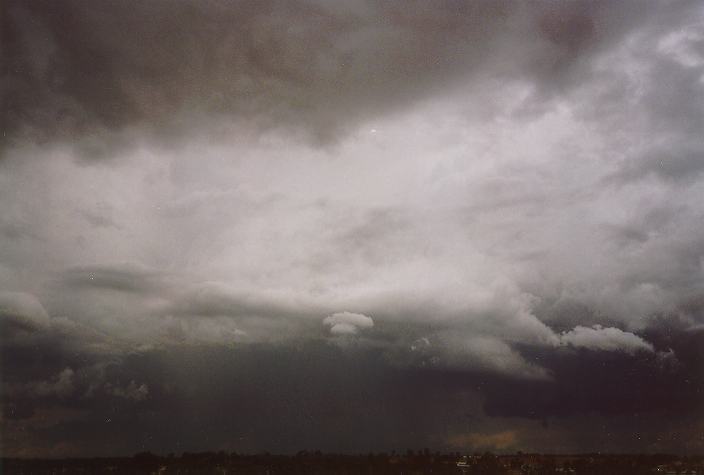 cumulonimbus thunderstorm_base : Schofields, NSW   11 April 1996