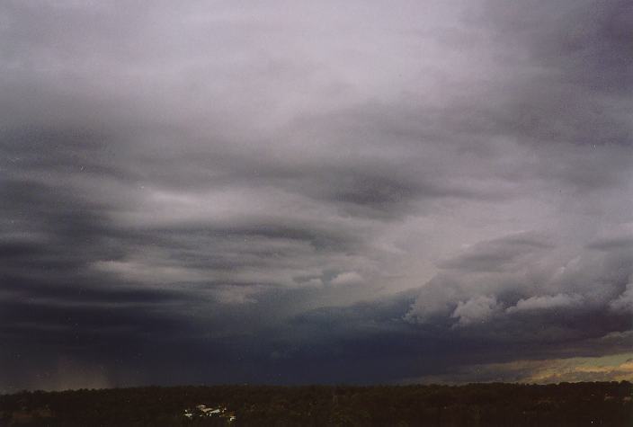 cumulonimbus thunderstorm_base : Schofields, NSW   11 April 1996