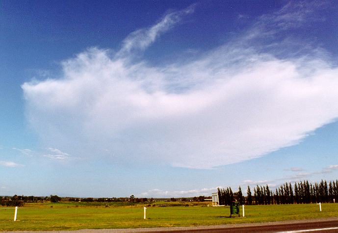 anvil thunderstorm_anvils : Freemans Reach, NSW   4 December 1996