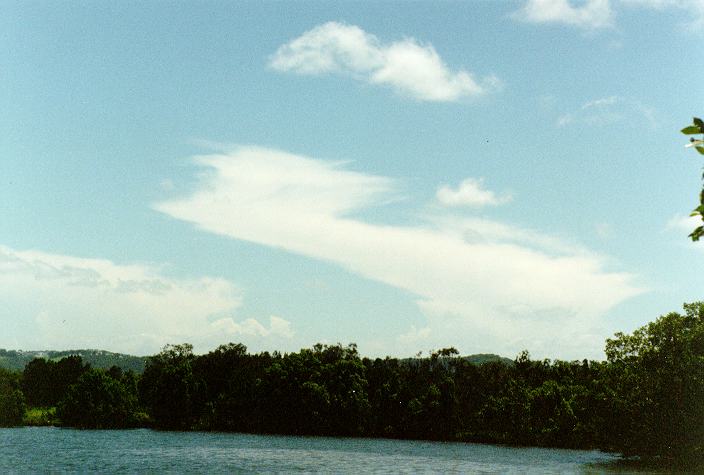 anvil thunderstorm_anvils : Ballina, NSW   29 December 1996