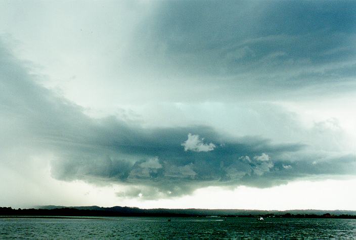 cumulonimbus thunderstorm_base : Ballina, NSW   31 December 1996