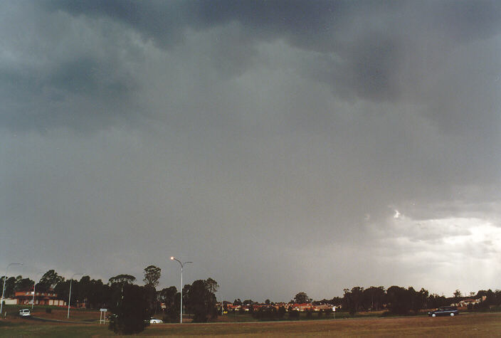 cumulonimbus thunderstorm_base : Glenmore Park, NSW   27 October 1997