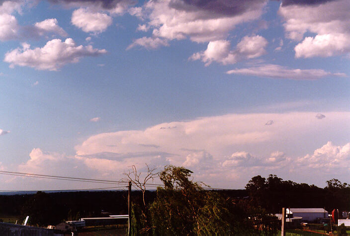thunderstorm cumulonimbus_incus : Schofields, NSW   11 November 1997