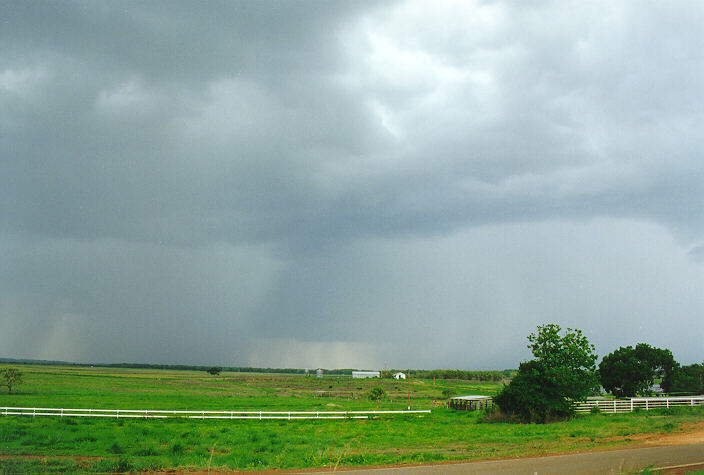 cumulonimbus thunderstorm_base : near Humpty Doo, NT   2 December 1997