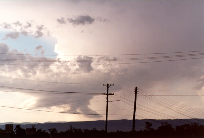 updraft thunderstorm_updrafts : Schofields, NSW   19 December 1997