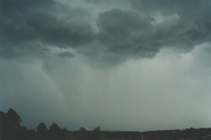 raincascade precipitation_cascade : Rooty Hill, NSW   26 October 1998