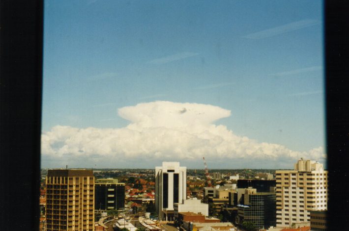 anvil thunderstorm_anvils : Parramatta, NSW   30 November 1998